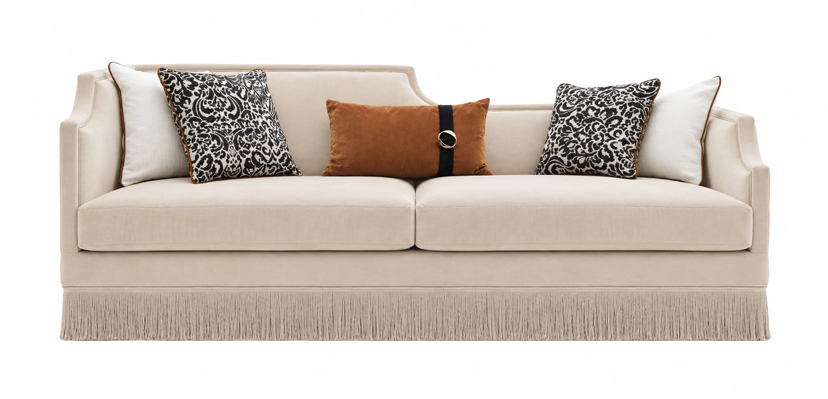 GB - MONACO 4-SEATER FABRIC SOFA
