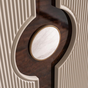GB - ECRUE BAR CABINET