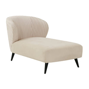 TV - MALIAH PLEATED VELVET CHAISE