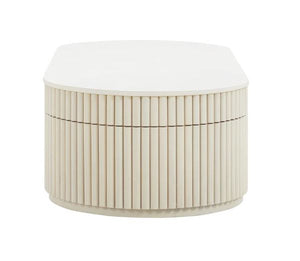 TV - BELLA CREAM OVAL COFFEE TABLE