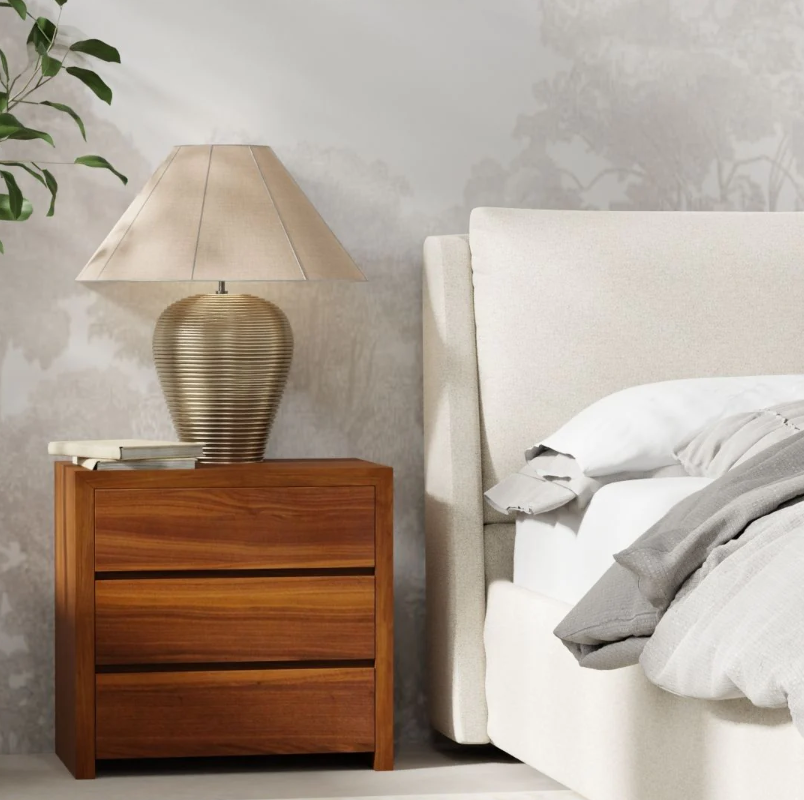 MB- BLANCHE 3 DRAWER WOODEN NIGHT STAND