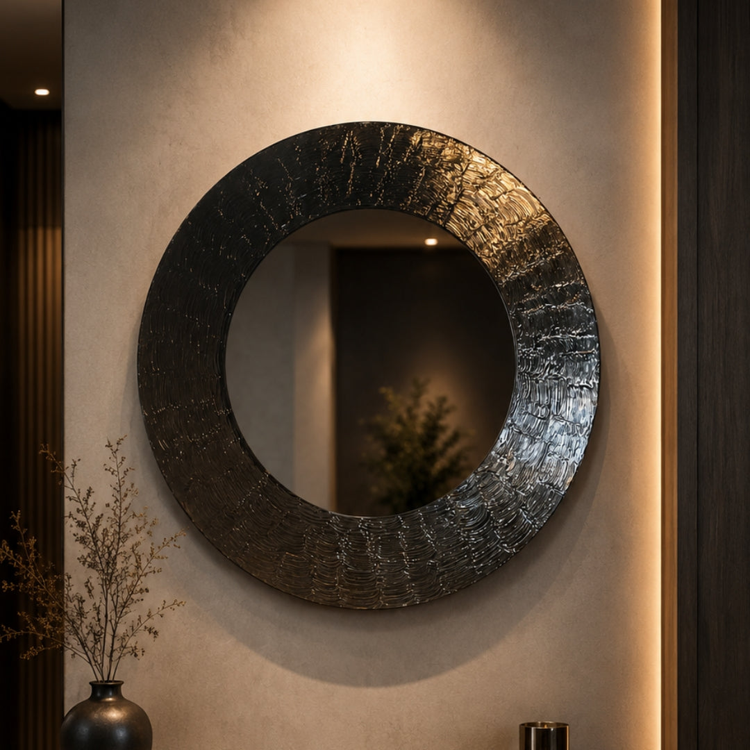 CR-SILVER RIPPLE MIRROR