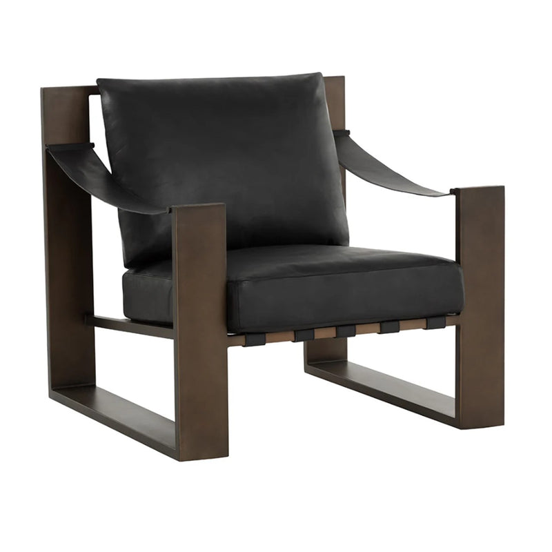 SP - BERKE LOUNGE CHAIR - ANTIQUE BRONZE