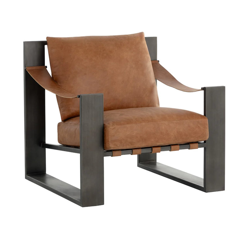 SP - BERKE LOUNGE CHAIR - GUNMETAL