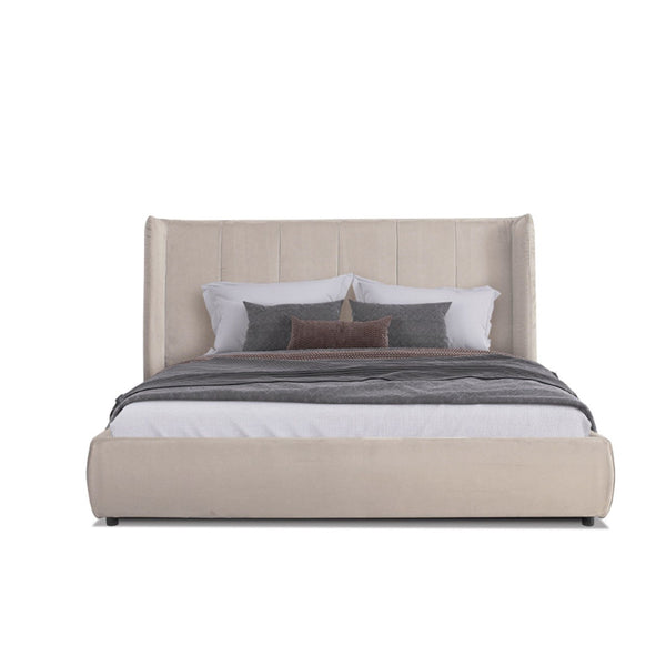 VG - MODREST EMILIA - MODERN BEIGE VELVET BED