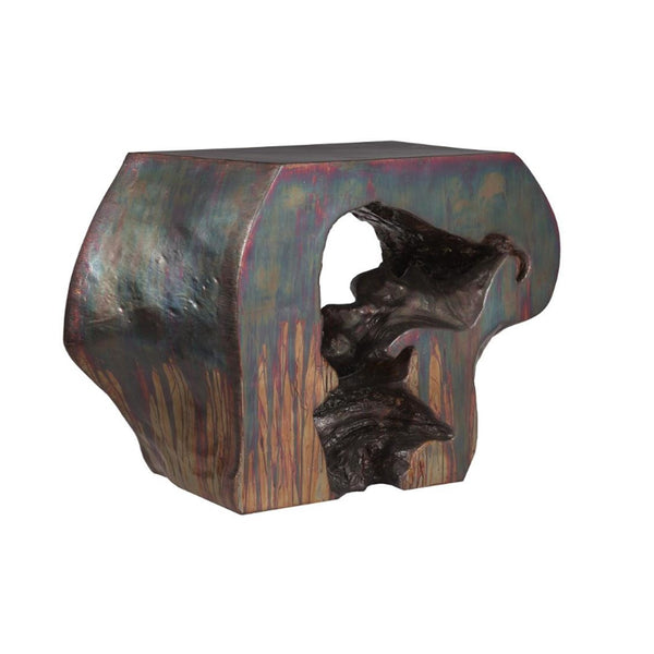 PC- PLATEADA HOLLOW CONSOLE, COPPER PATINA FINISH