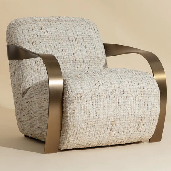 SP - SONESTA LOUNGE CHAIR - ANTIQUE BRASS