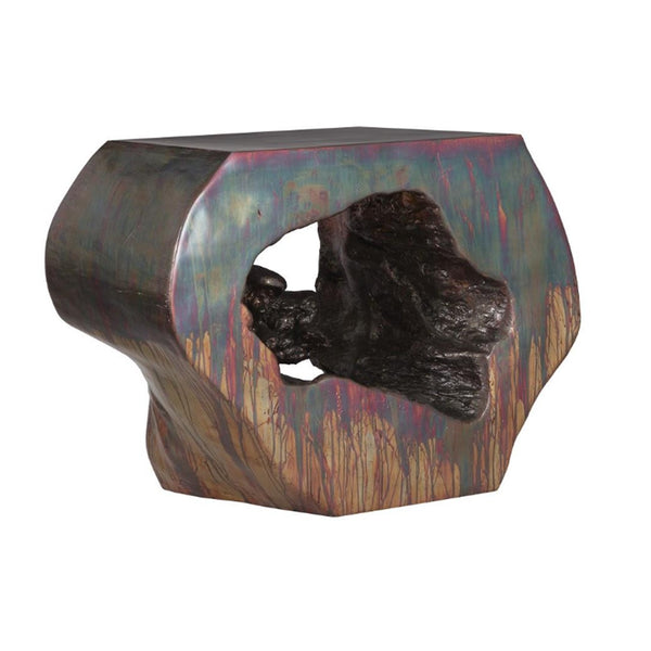 PC- PLATEADA HOLLOW CONSOLE, COPPER PATINA FINISH