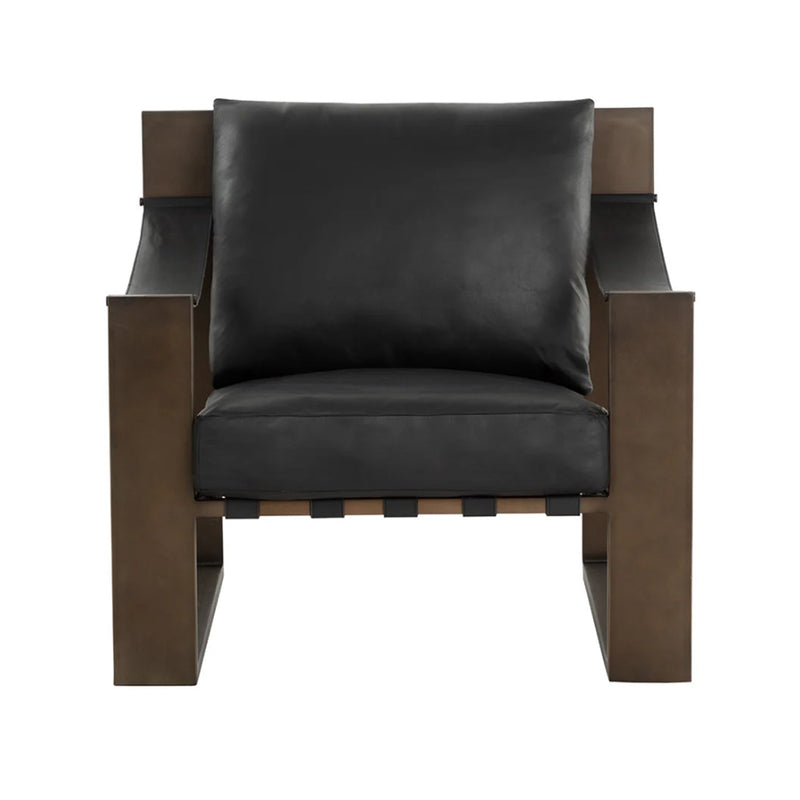 Sp - Berke Lounge Chair - Antique Bronze – Classico Roma