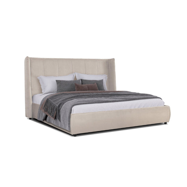 VG - MODREST EMILIA - MODERN BEIGE VELVET BED