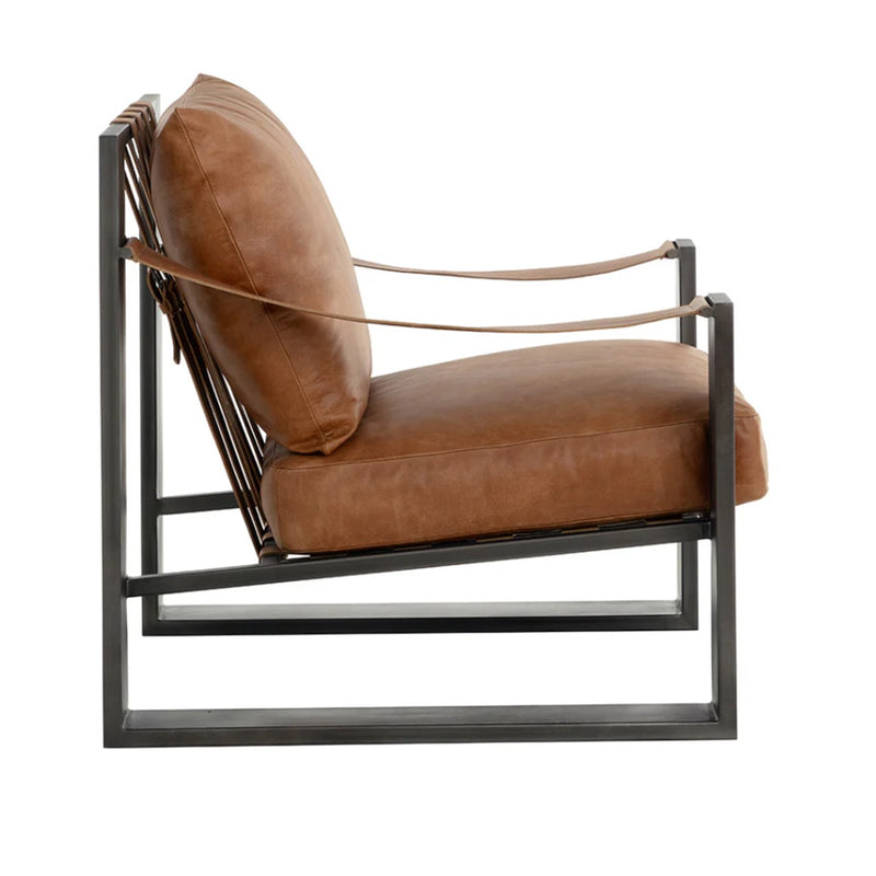 SP - BERKE LOUNGE CHAIR - GUNMETAL