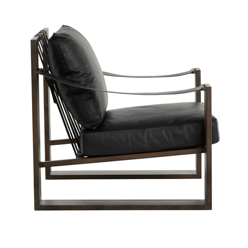 SP - BERKE LOUNGE CHAIR - ANTIQUE BRONZE