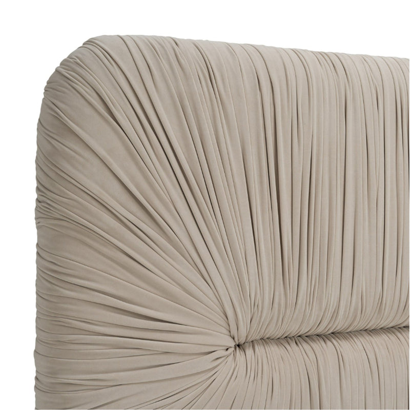 VG - MODREST FLORENCE - MODERN BEIGE VELVET + GOLD BED