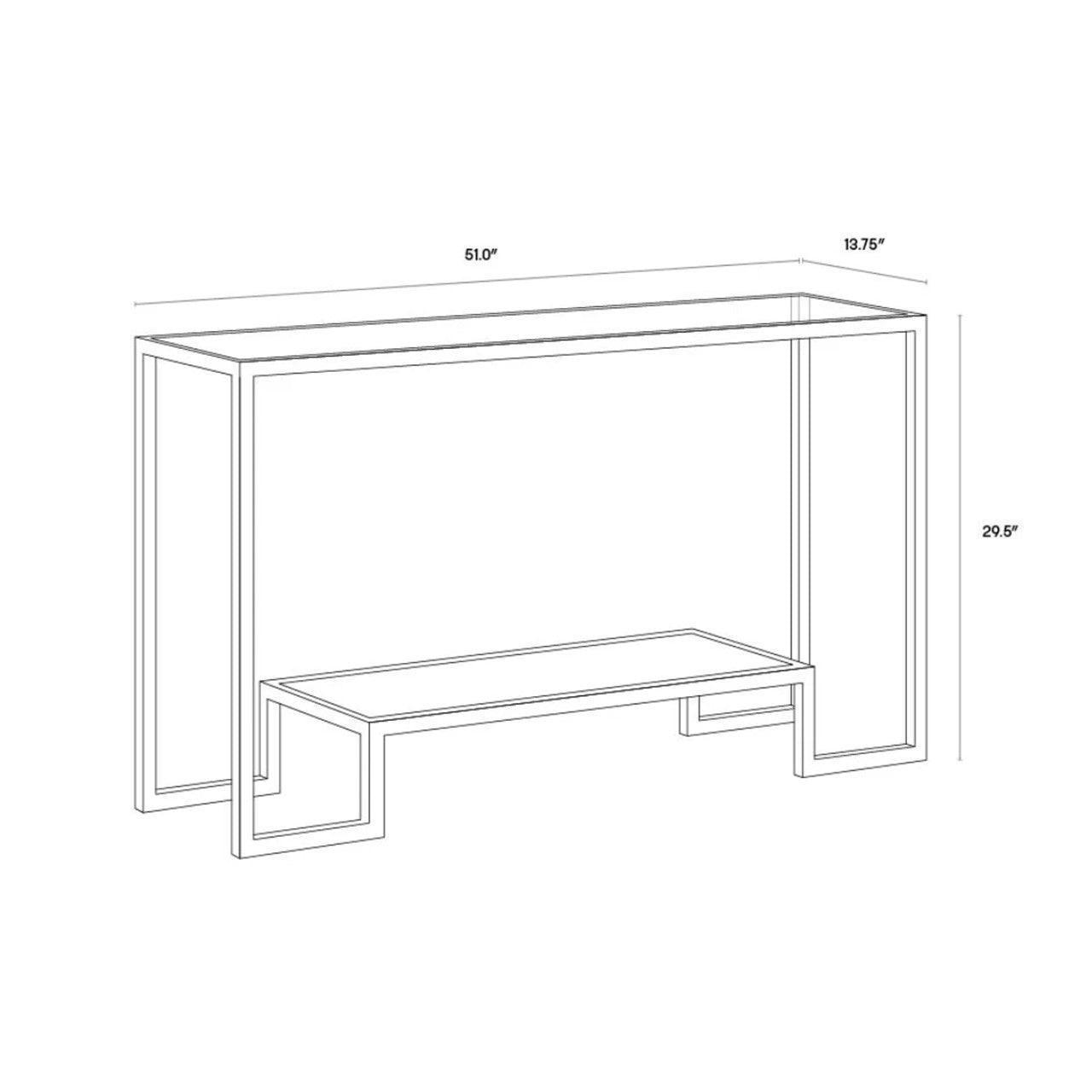 SP - CARVER CONSOLE TABLE
