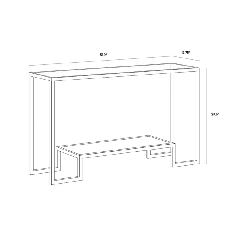 SP- CARVER CONSOLE TABLE