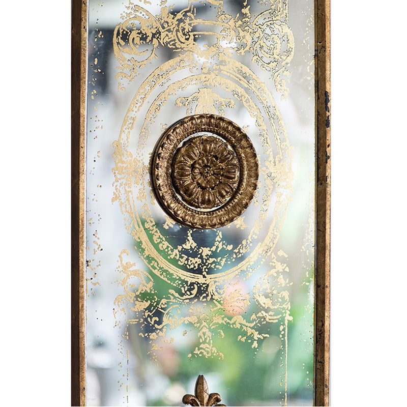 AB - FRAMED MIRROR WALL DECOR, GOLD METALLIC SET OF 2