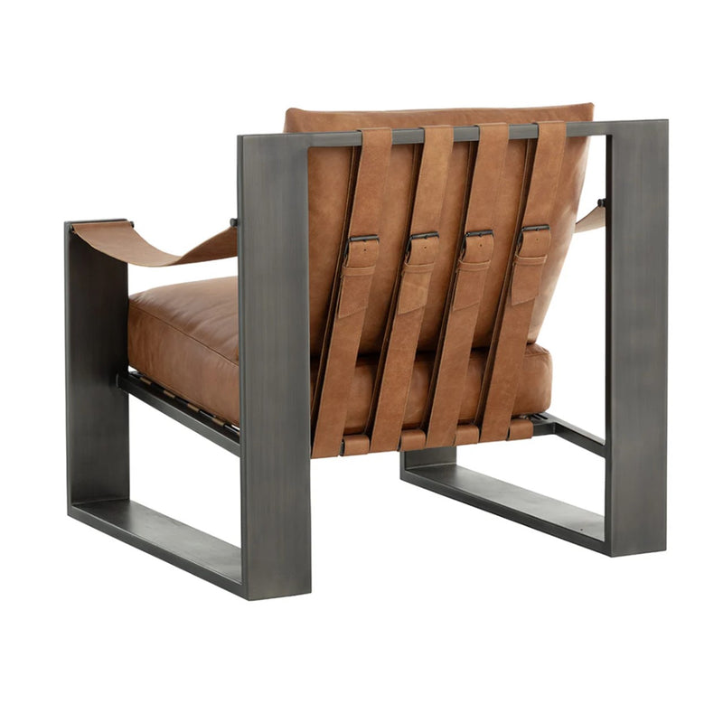 SP - BERKE LOUNGE CHAIR - GUNMETAL