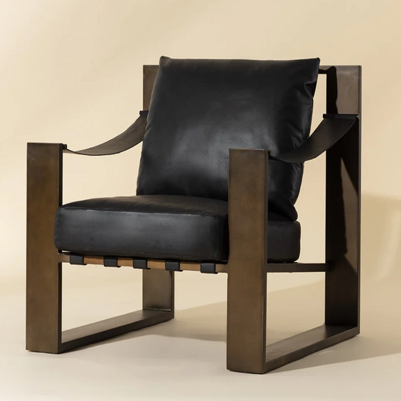 Sp - Berke Lounge Chair - Antique Bronze – Classico Roma