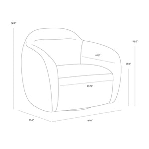 SP - ISMO SWIVEL LOUNGE CHAIR