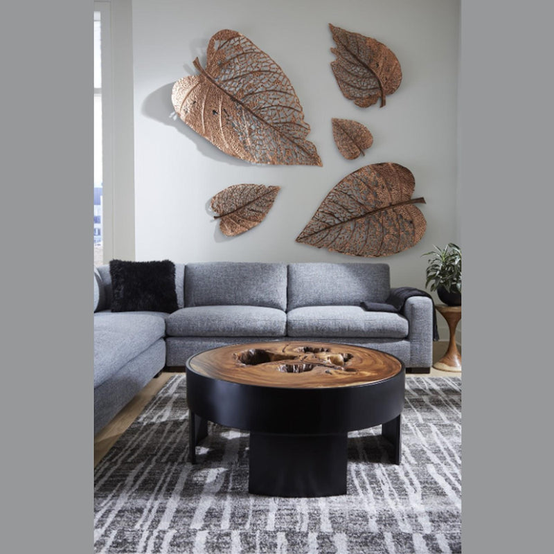 PC- BIRCH LEAF WALL ART, COPPER, SM