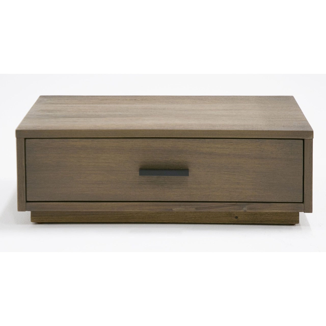VG - NOVA DOMUS FANTASIA - CONTEMPORARY WALNUT & GREY BED WITH TWO NIGHTSTANDS