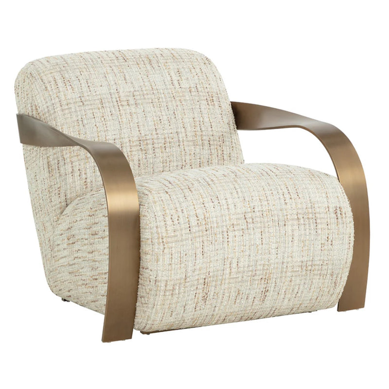 SP - SONESTA LOUNGE CHAIR - ANTIQUE BRASS