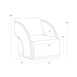 SP - BAZ SWIVEL LOUNGE CHAIR