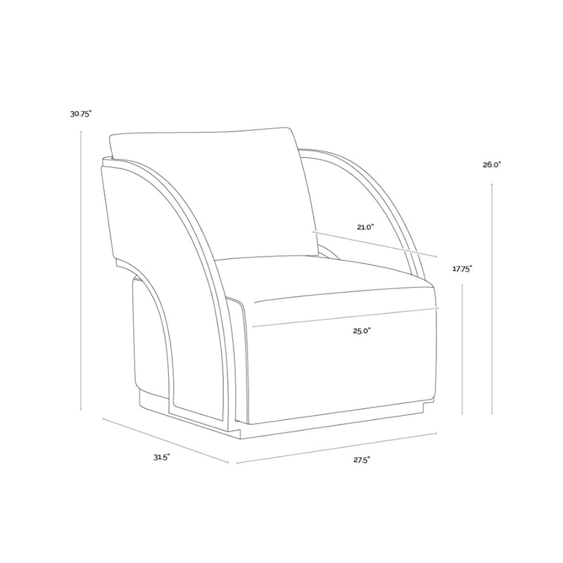 SP - BAZ SWIVEL LOUNGE CHAIR