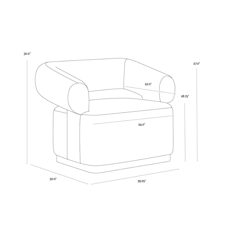 SP - AGGIE SWIVEL LOUNGE CHAIR