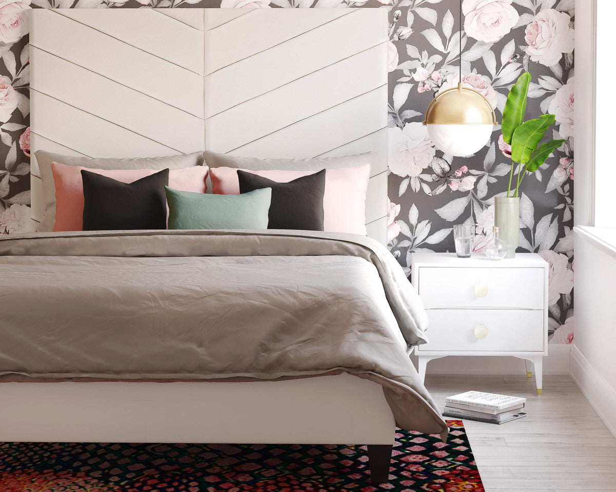 TV - JAVAN CREAM VELVET KING BED