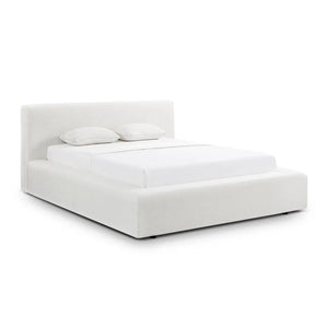TV-MEENA CREAM UPCYCLED PERFORMANCE LINEN STORAGE BED