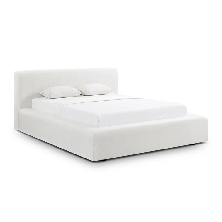 TV-MEENA CREAM UPCYCLED PERFORMANCE LINEN STORAGE BED