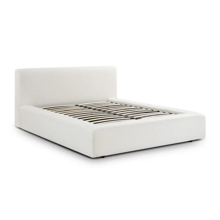 TV-MEENA CREAM UPCYCLED PERFORMANCE LINEN STORAGE BED