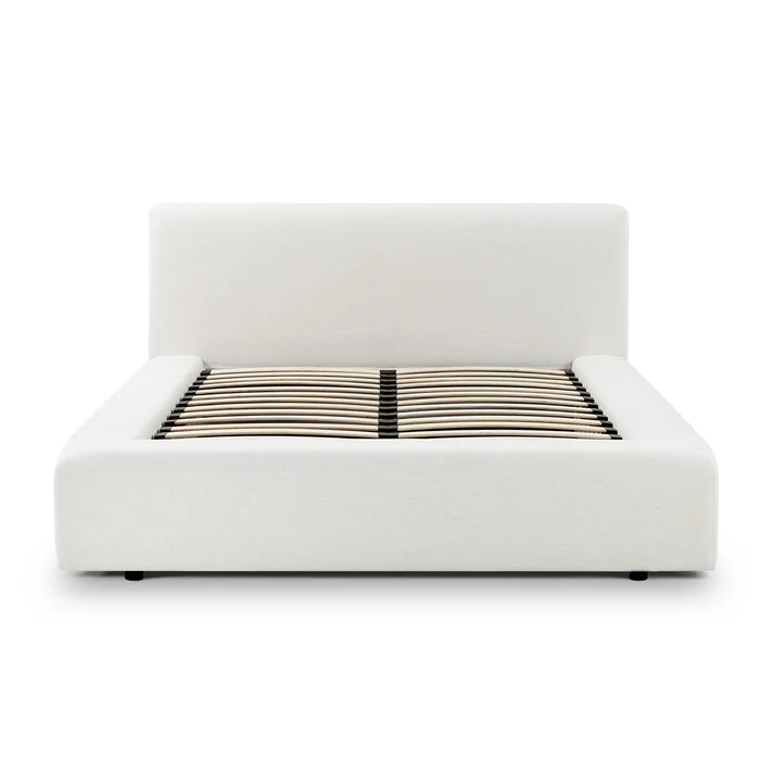 TV-MEENA CREAM UPCYCLED PERFORMANCE LINEN STORAGE BED