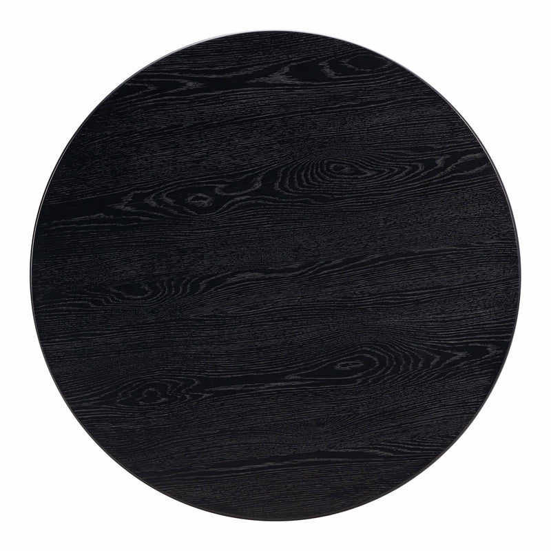 TV - CHELSEA BLACK OAK WOOD ROUND DINING TABLE