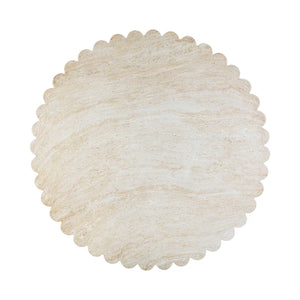 TV - Blossom Washed Travertine Finish Dining Table