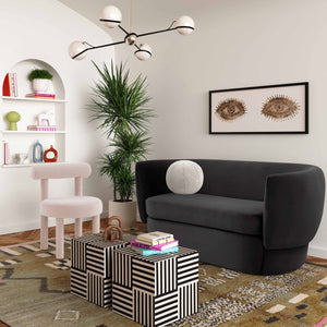 TV-Isabella Velvet Loveseat