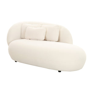 TV-Galet Cream Velvet Chaise