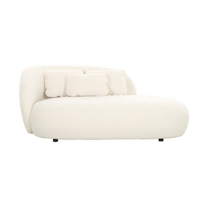 TV-Galet Cream Velvet Chaise