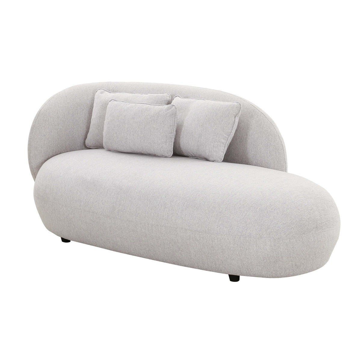 TV-Galet Cream Velvet Chaise