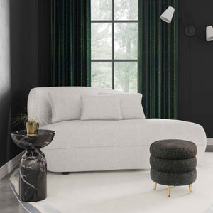 TV-Galet Cream Velvet Chaise