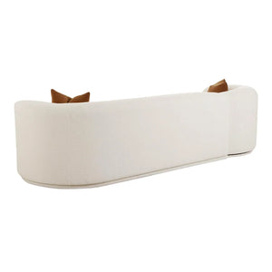 TV-FICKLE CREAM PERFORMANCE BOUCLE 2-PIECE MODULAR SOFA