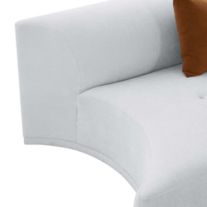 TV-Fickle Modular Armless Loveseat