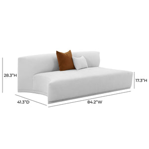TV-Fickle Modular Armless Loveseat