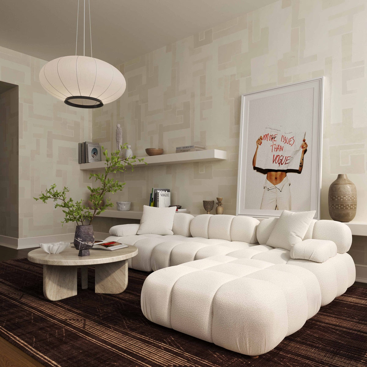 TV-Calliope  4-piece Modular Sectional