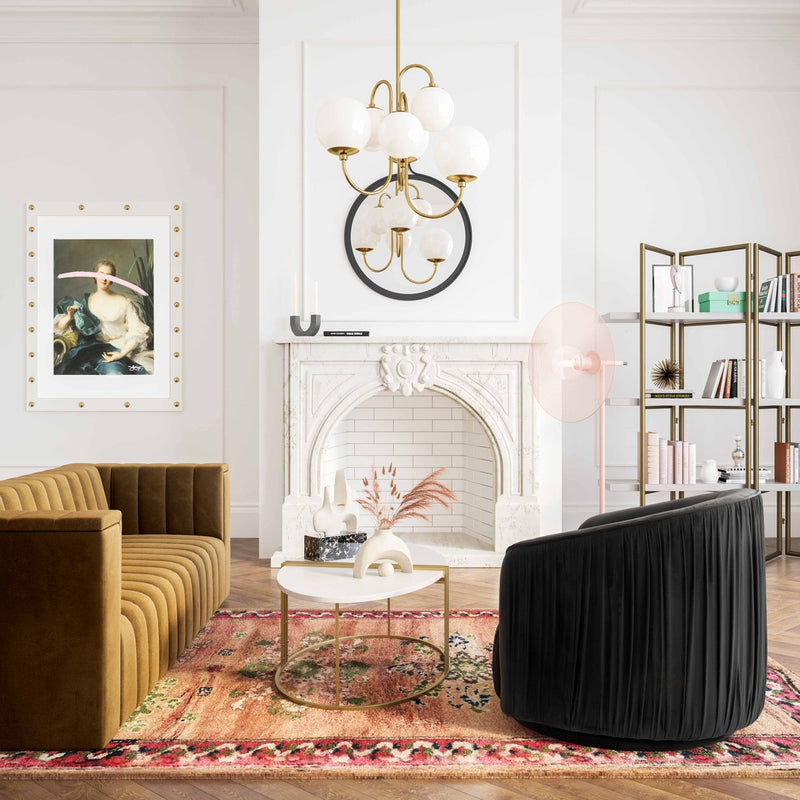 TV-London Pleated Swivel Chair
