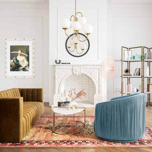 TV-London Pleated Swivel Chair