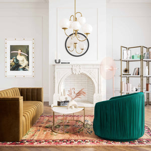 TV-London Pleated Swivel Chair