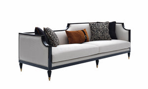 GB - MONACO 4 SEATER WOODEN SOFA