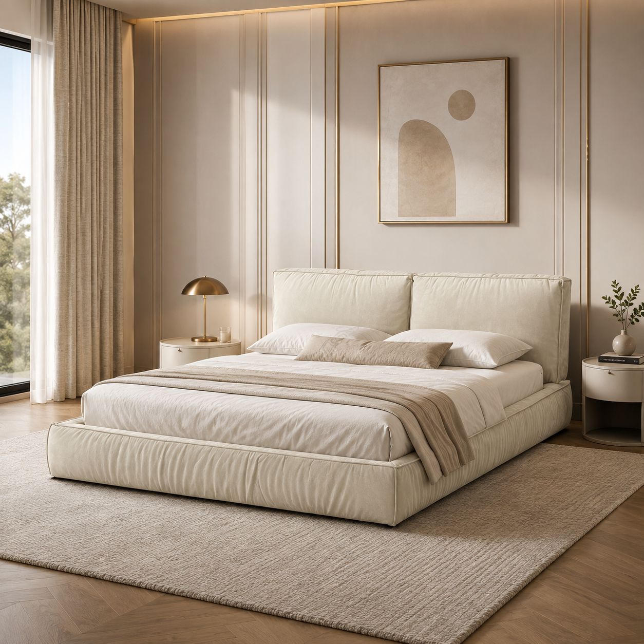MB - BRIZO UPHOLSTERED BED